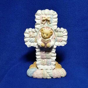 Cherished Teddies Heaven Has Blessed This Day Standing Cross 303208 Girl Version